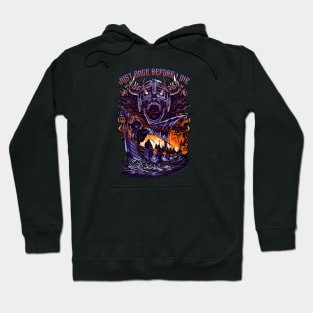 Minnesota Vikings Fans - Just Once Before I Die: Inferno Battle Hoodie